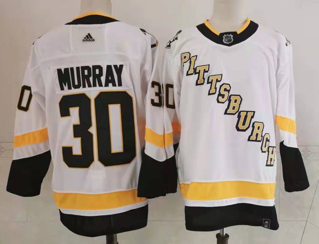 Cheap Men Pittsburgh Penguins 30 Murray White Authentic Stitched 2020 Adidias NHL Jersey